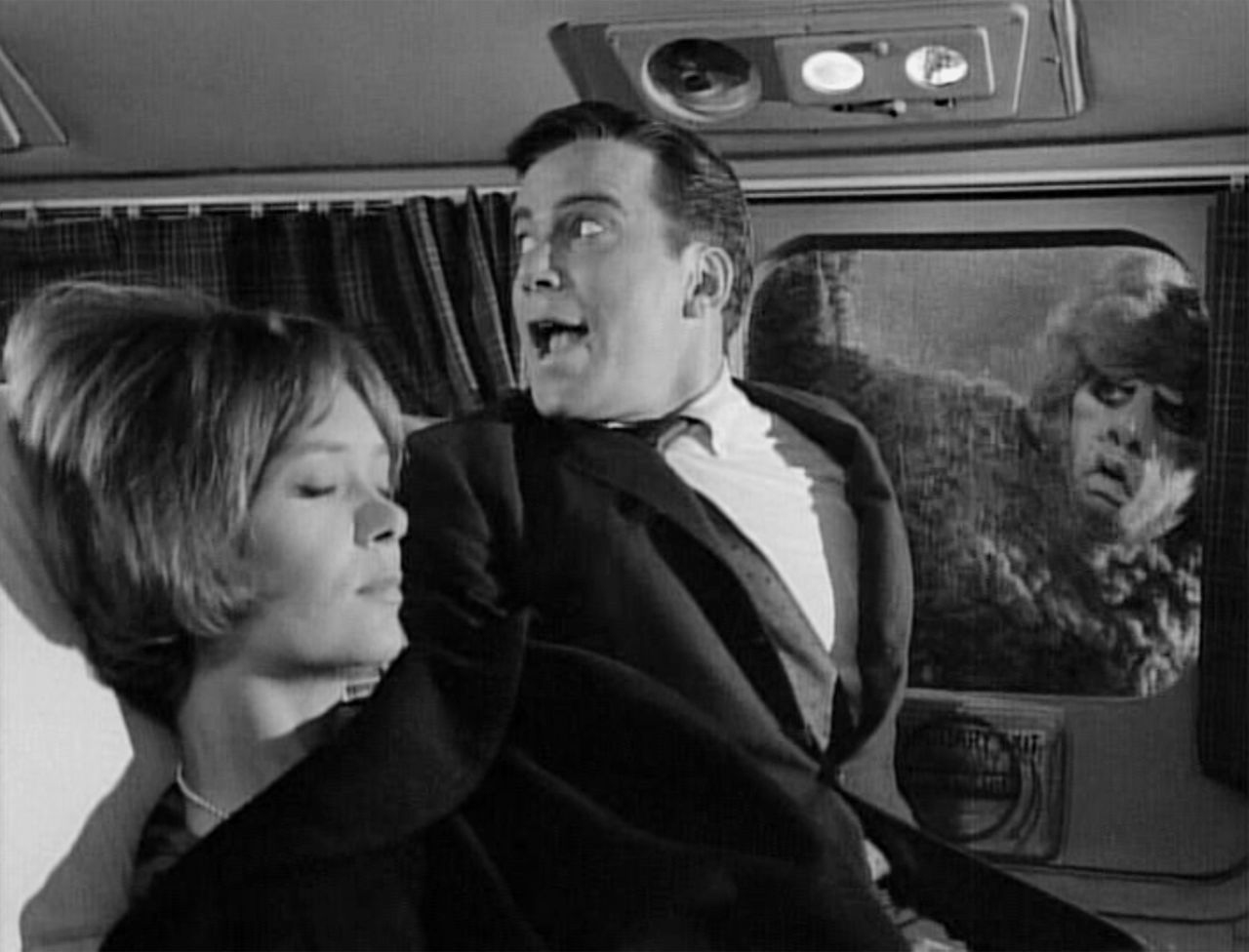 One of the most memorable episodes of "The Twilight Show" starred Shatner as an airline passenger who sees a gremlin on the wing of the plane. The episode, "Nightmare at 20,000 Feet," first aired in 1963.