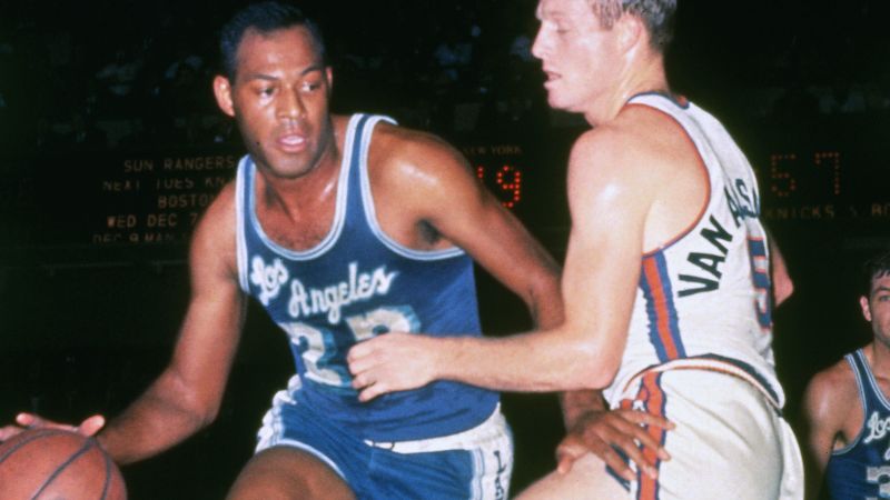 NBA on TNT on X: The @Lakers honor the late Elgin Baylor with