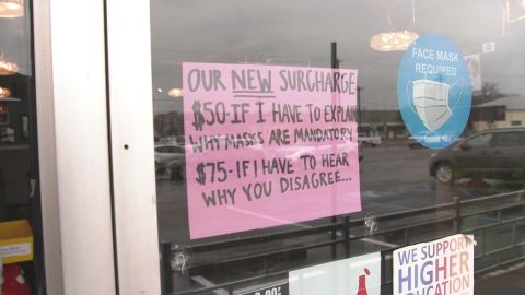Legends Diner co-owner Wayne LaCombe told CNN that the sign is tongue-in-cheek.
