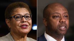 karen bass tim scott SPLIT RESTRICTED