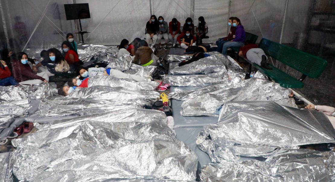 Temporary processing facilities in Donna, Texas, processes family units and unaccompanied alien children (UACs) encountered and in the custody of the U.S. Border Patrol.
