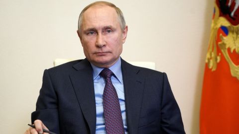 Russian President Vladimir Putin on Monday. No video or images of the vaccination process were immediately made available, unusual for a leader who frequently poses for the cameras.
