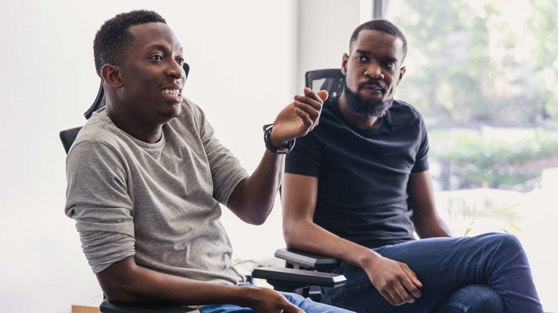 Shola Akinlade (left) is the co-founder and CEO of Paystack.