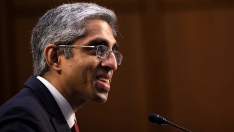 Vivek Murthy, nominee for US Surgeon General, testifies at his confirmation hearing before the Senate Health, Education, Labor, and Pensions Committee February 25, 2021, on Capitol Hill in Washington, DC.