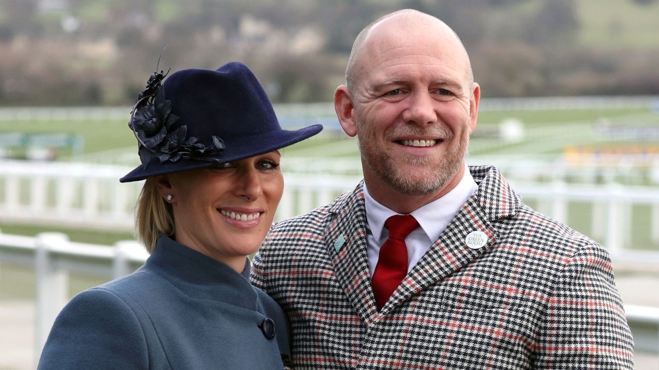Zara and Mike Tindall during day three of the Cheltenham Festival at Cheltenham Racecourse in 2020