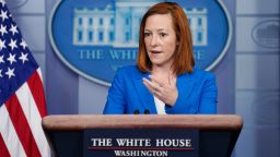 White House press secretary Jen Psaki speaks during a press briefing at the White House, Wednesday, March 24, 2021, in Washington. (AP Photo/Evan Vucci)