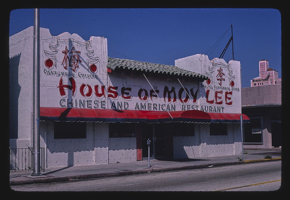 House of Moy Lee Chin Restaurant, Miami Beach, Florida in 1980.