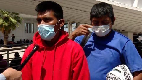 Carlos Cocoy, left, says he will try to cross the Rio Grande again. Returning to Guatemala, he says, isn't an option.