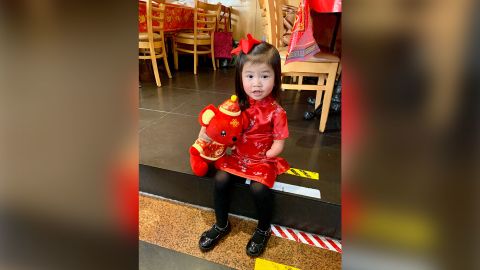 Four-year-old Grace Welch celebrates Chinese New Year with her adoptive family in New Jersey. 