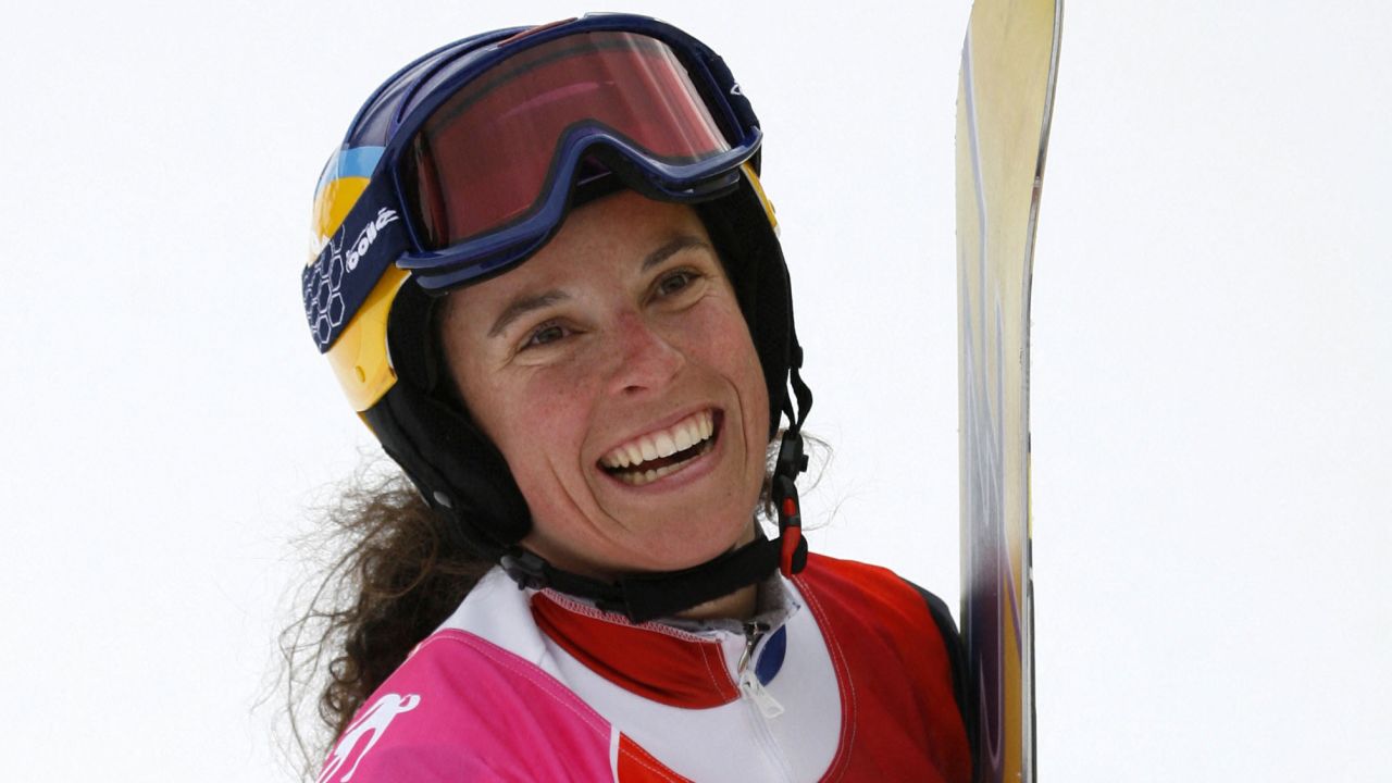 Julie Pomagalski grew up in Meribel, a ski resort town in the French Alps.