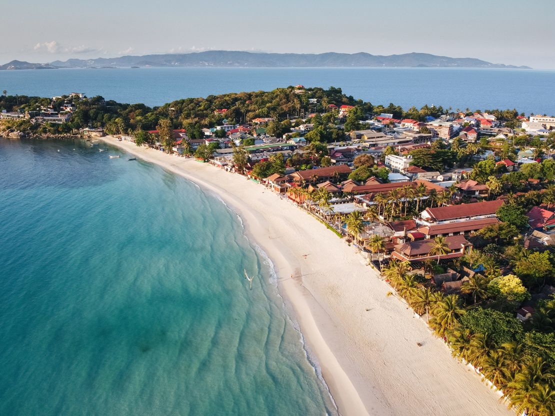 Haad Rin, once home to Thailand's monthly Full Moon Party, sits empty.