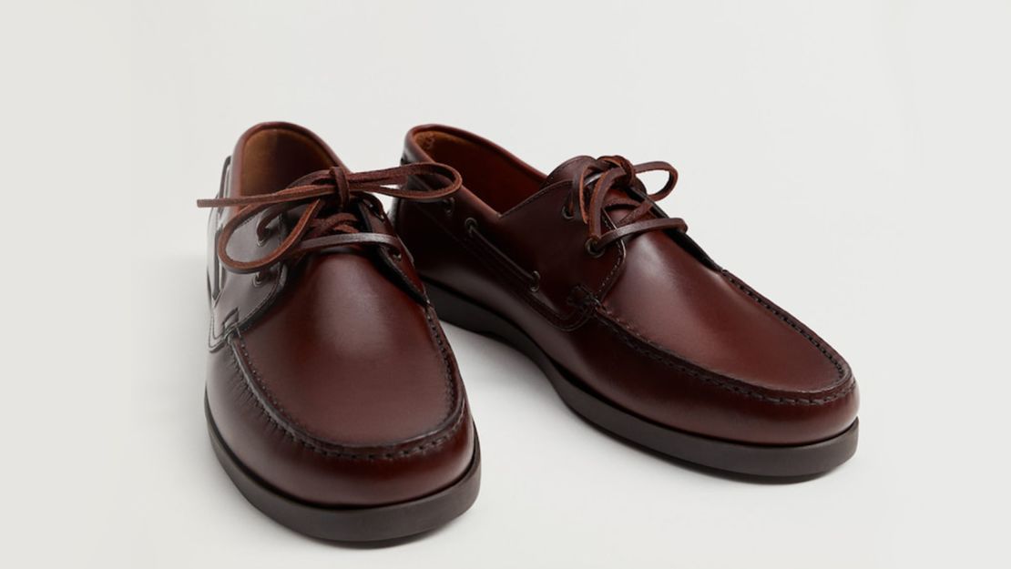 Mango Leather Boat Shoes