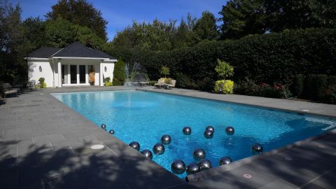 The Quayle family had the pool installed when they lived at the vice president's residence.