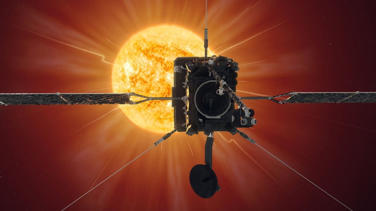 Solar Orbiter is a collaboration between NASA and ESA, designed and built by a team led by Airbus. Launched in February 2020, it will observe the sun in unprecedented detail, as shown in this artist's impression.