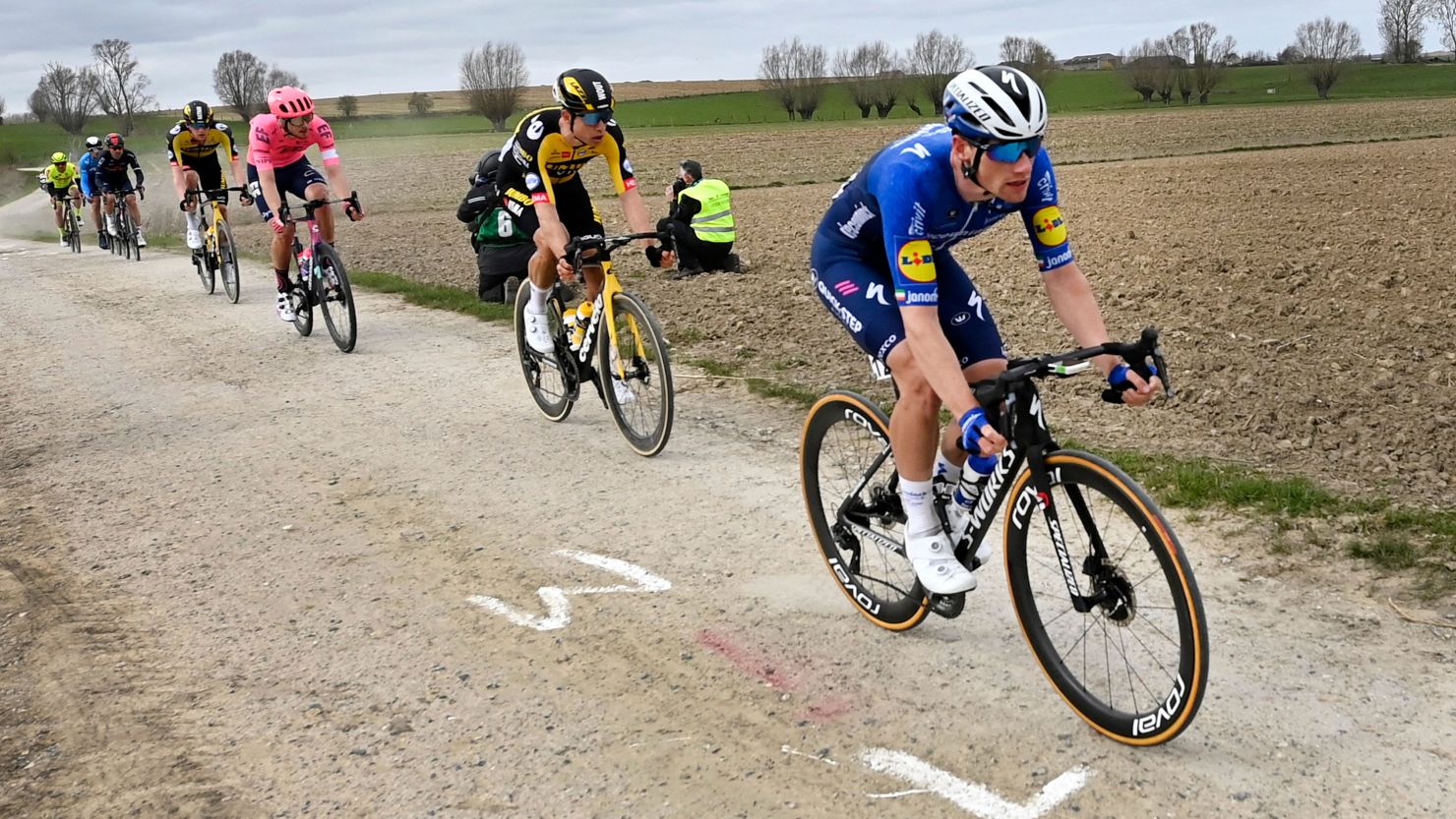 Irish cyclist Sam Bennett found out just how brutal the Gent-Wevelgem race can be. 