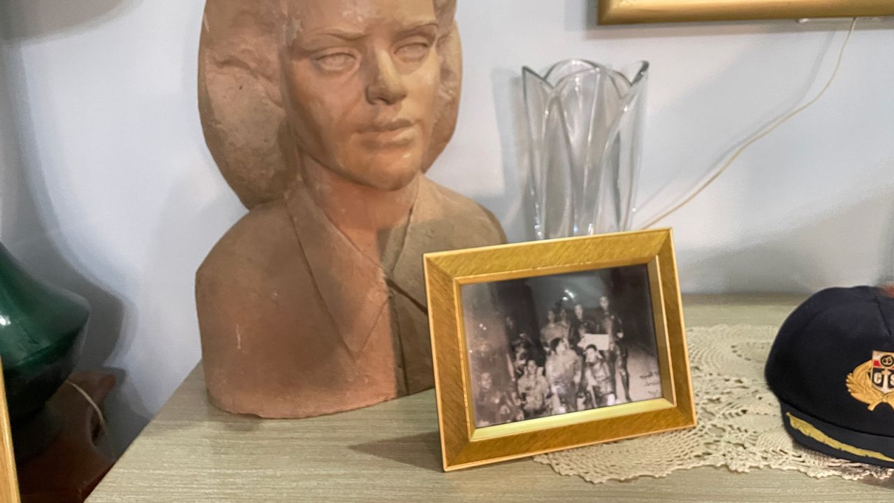 The couple's home is filled with artwork and local history.