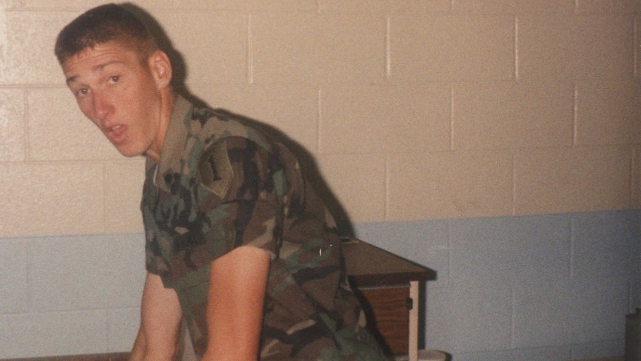 Timothy McVeigh after he joined the US Army, 1988.