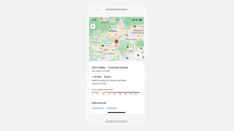 A new Google Maps feature will let users see air quality within the app.