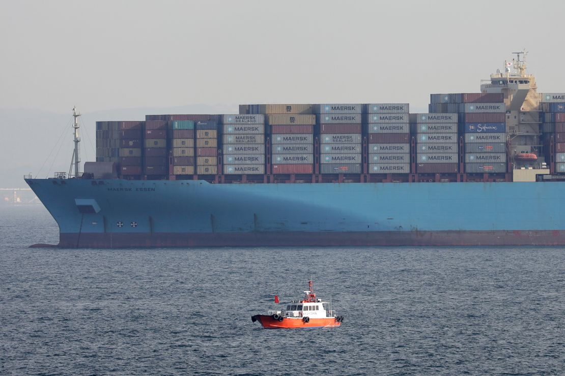 The Maersk Essen container ship.