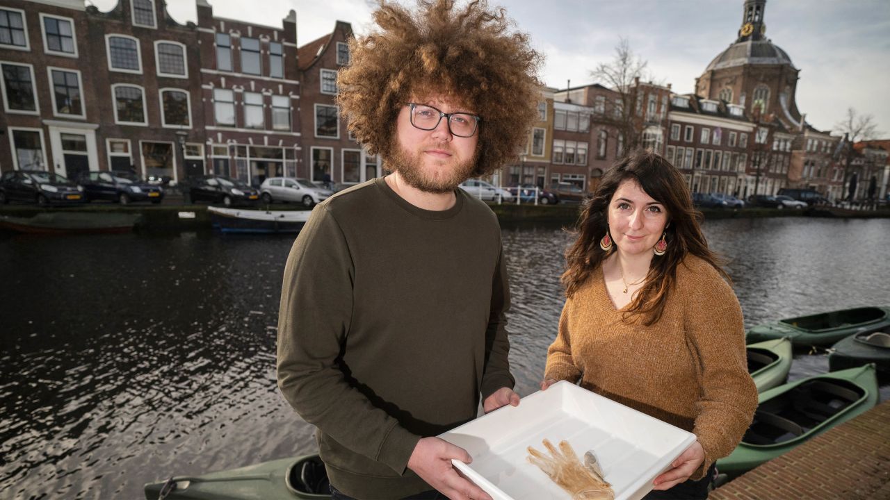 Auke-Florian Hiemstra, left, and Liselotte Rambonnet in Leiden, the Netherlands.
