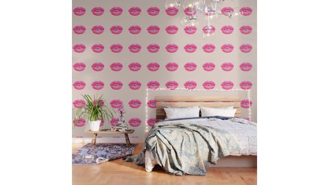 Society6 Fashion Pink Lips I Wallpaper 