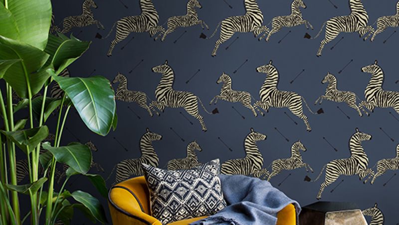 PeelandStick Scalamandré ZebraPrint Wallpaper Can Now Be Yours