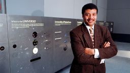 Neil de Grasse Tyson has been spreading the word about space for a long time. Here's shown in 2000. 