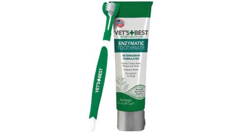 Vet's Best Brush and Enzymatic Toothpaste Set 