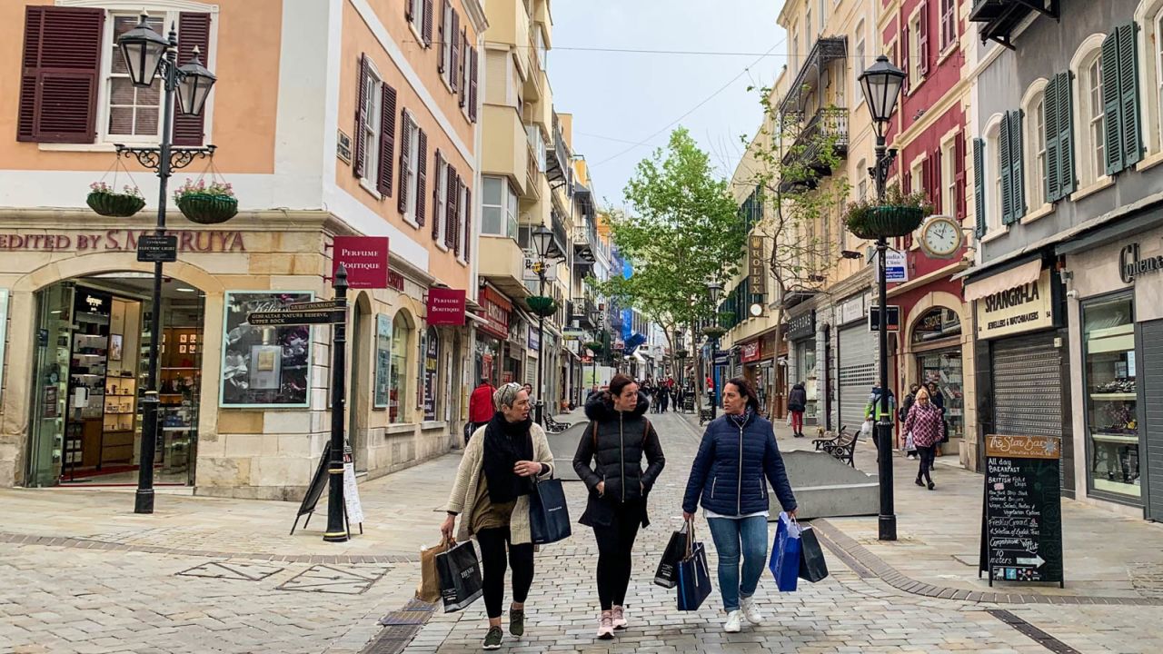 Masks are no longer required out on the street in main shopping areas.