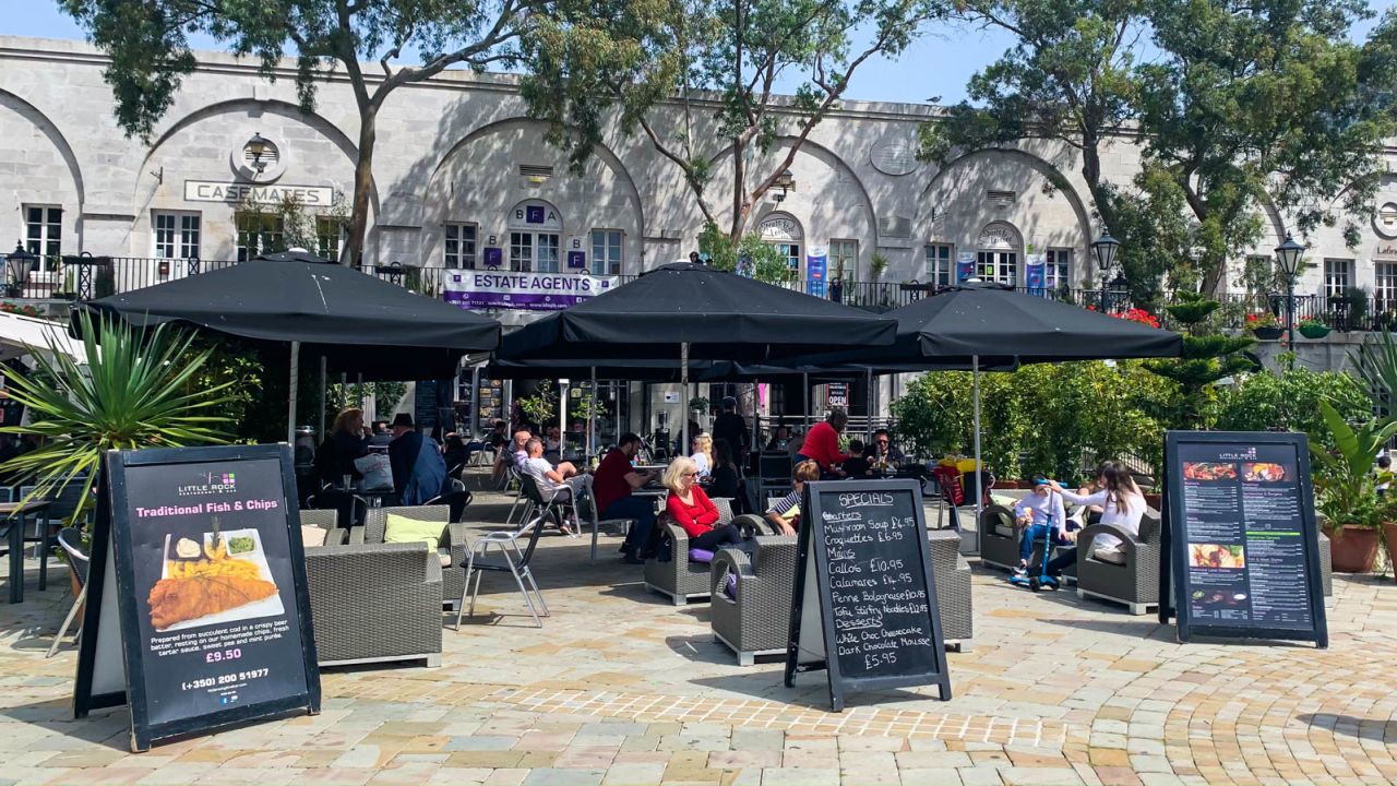 People are out enjoying themselves in cafes and bars again.