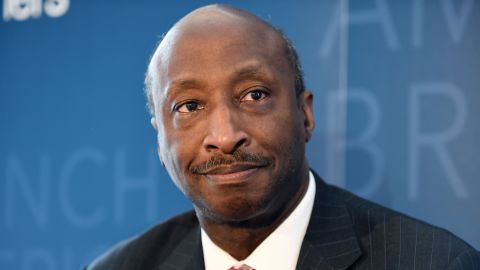 Kenneth Frazier, Chairman of the Board and CEO of US pharmaceutical company Merck looks on during an event with the French-American Foundation in Paris on July 11, 2018.