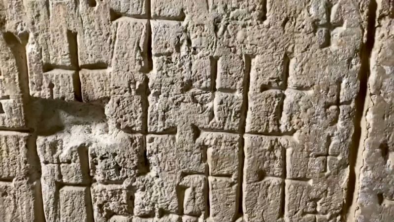NextImg:Mysterious crosses at sacred Christian site explained | CNN