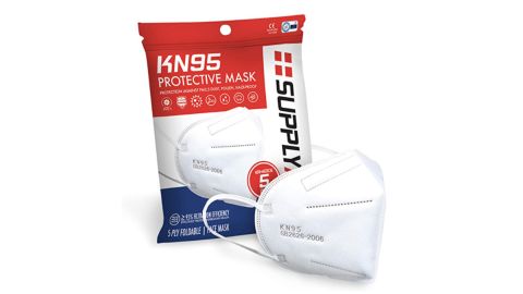 SupplyAid KN95 Protective Masks, 5-Pack