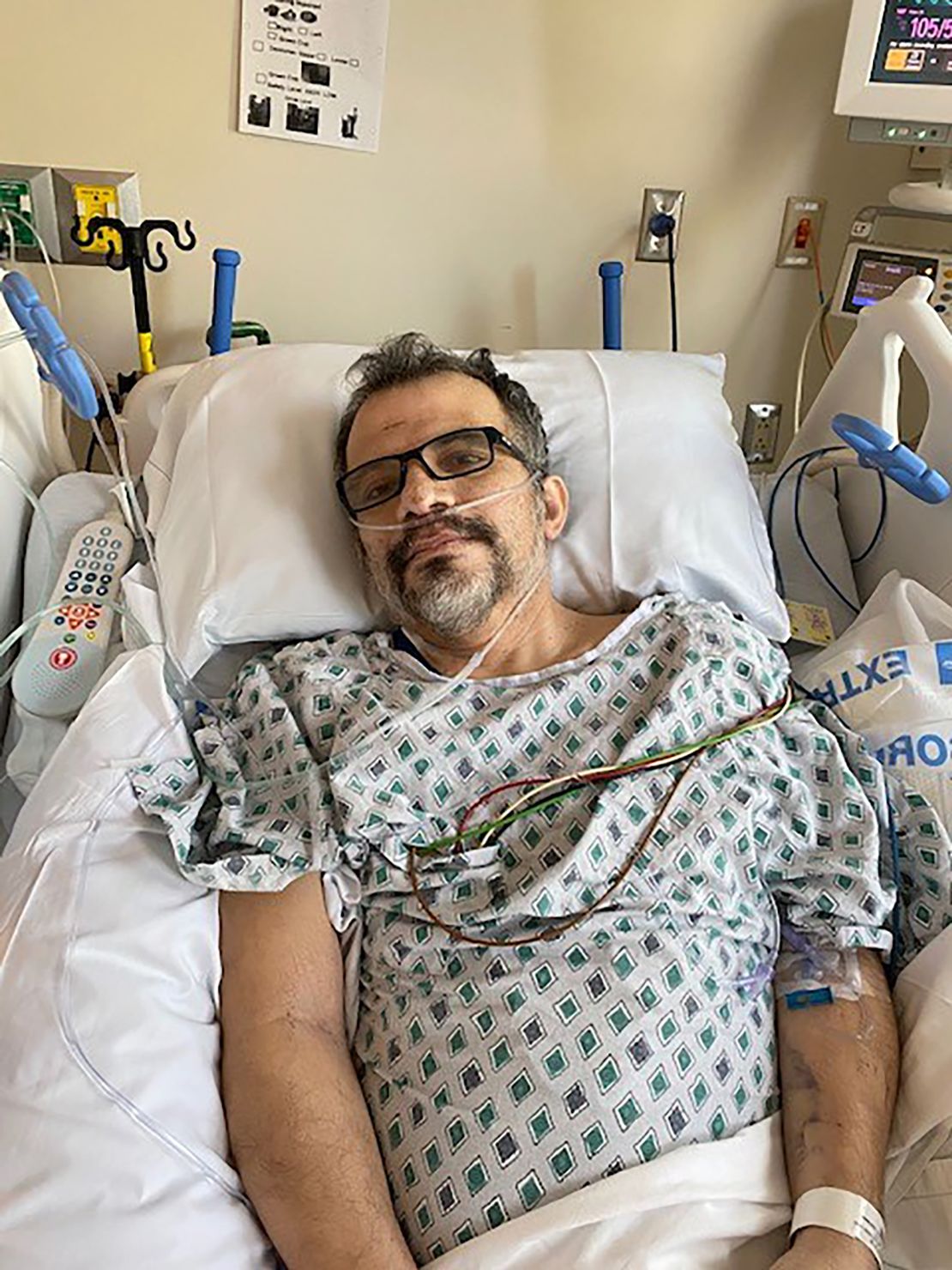 Ricardo Ramirez, 55, spent nine weeks at St. Charles Hospital in New York City and felt that death was only moments away.  (Photo courtesy of Ramirez)