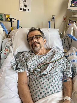 Ricardo Ramirez, 55, spent nine weeks at St. Charles Hospital in New York City and felt that death was only moments away. (Photo courtesy of Ramirez)