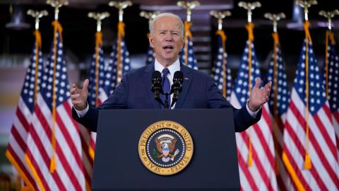 President Joe Biden delivers a speech on infrastructure spending at Carpenters Pittsburgh Training Center, Wednesday, March 31, 2021, in Pittsburgh. 