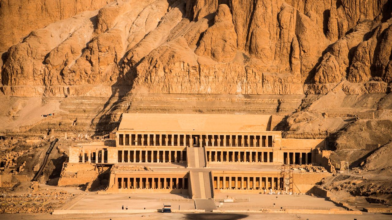 <strong>The Temple of Hatshepsut: </strong>Also known as the Djeser-Djeseru, in Luxor, was built by Queen Hatshepsut (reign 1473--58 BCE). She was one of the most powerful monarchs of the ancient world and was known to have based her foreign policy on trade rather than war.