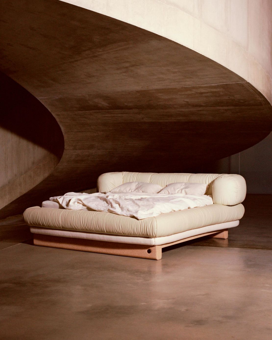 Toogood's Birkenstock bed, loosely modelled on the sandal's footbed. 