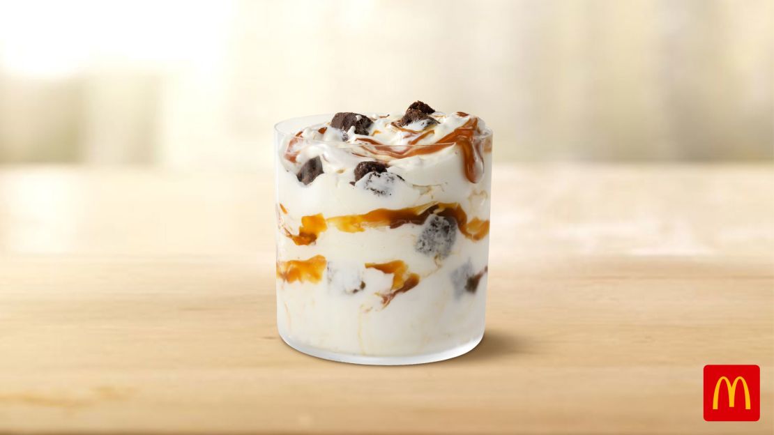 The new Caramel Brownie McFlurry from McDonald's.