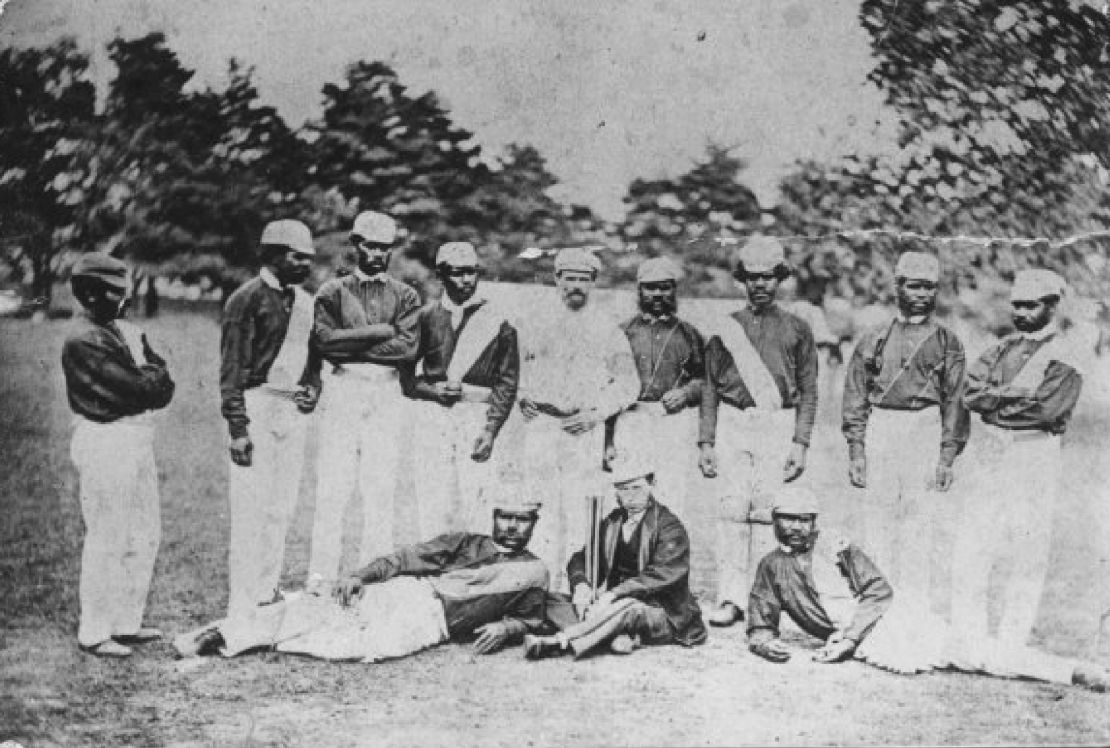 One of the few photographs of the Aboriginal cricket team in England, taken in Swansea in 1868.