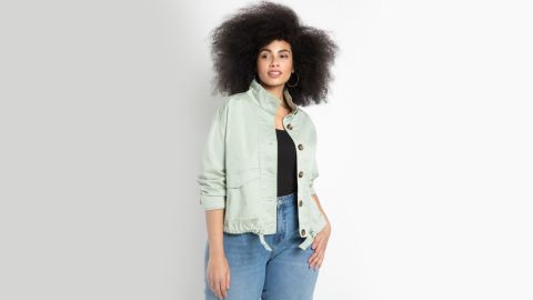 Eloquii Cinched Hem Jacket