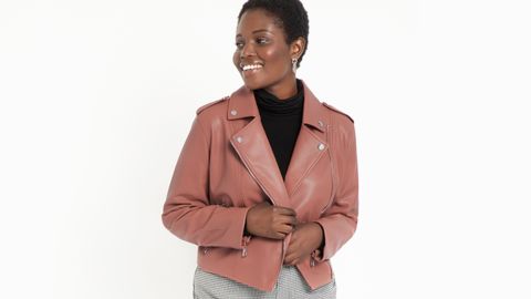 Eloquii Faux Leather Moto Jacket