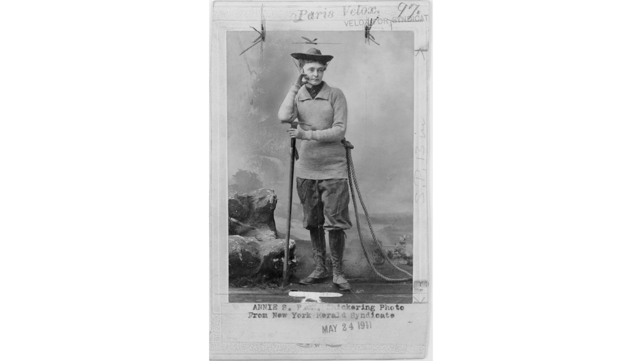 <strong>Record breakers: </strong>Mountaineer and society member Annie Smith Peck was the third woman in history to ascend the Matterhorn and the first to do so in pants rather than a skirt.
