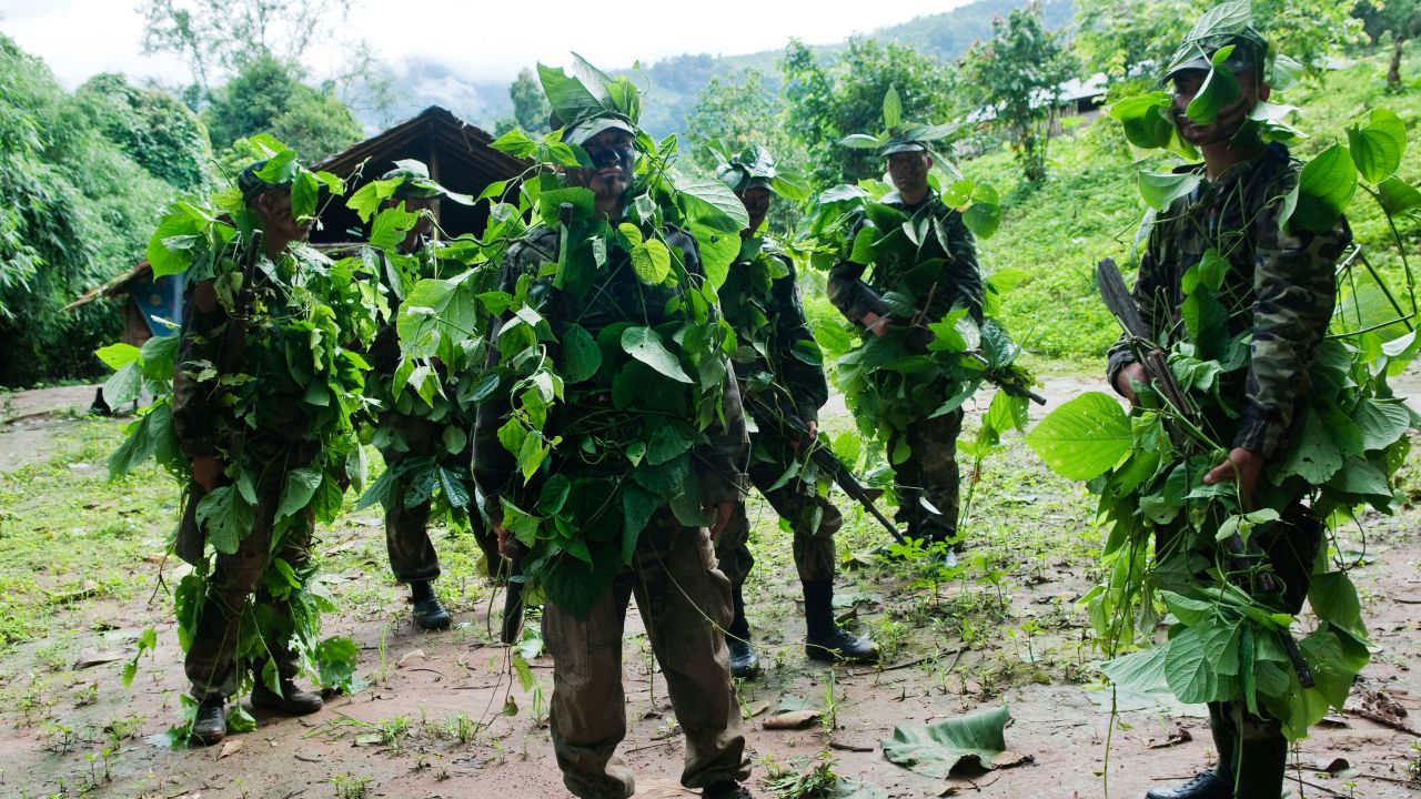 Training for young recruits of the 5th Brigade of the Karen National Liberation Army (KNLA) on June 27, 2012.