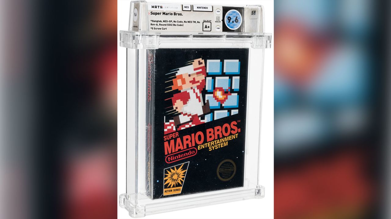 This "Super Mario Bros." cartridge sold for $660,000 at a recent auction.