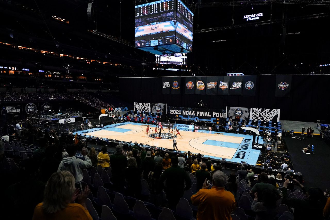 The Final Four took place at Lucas Oil Stadium in Indianapolis.