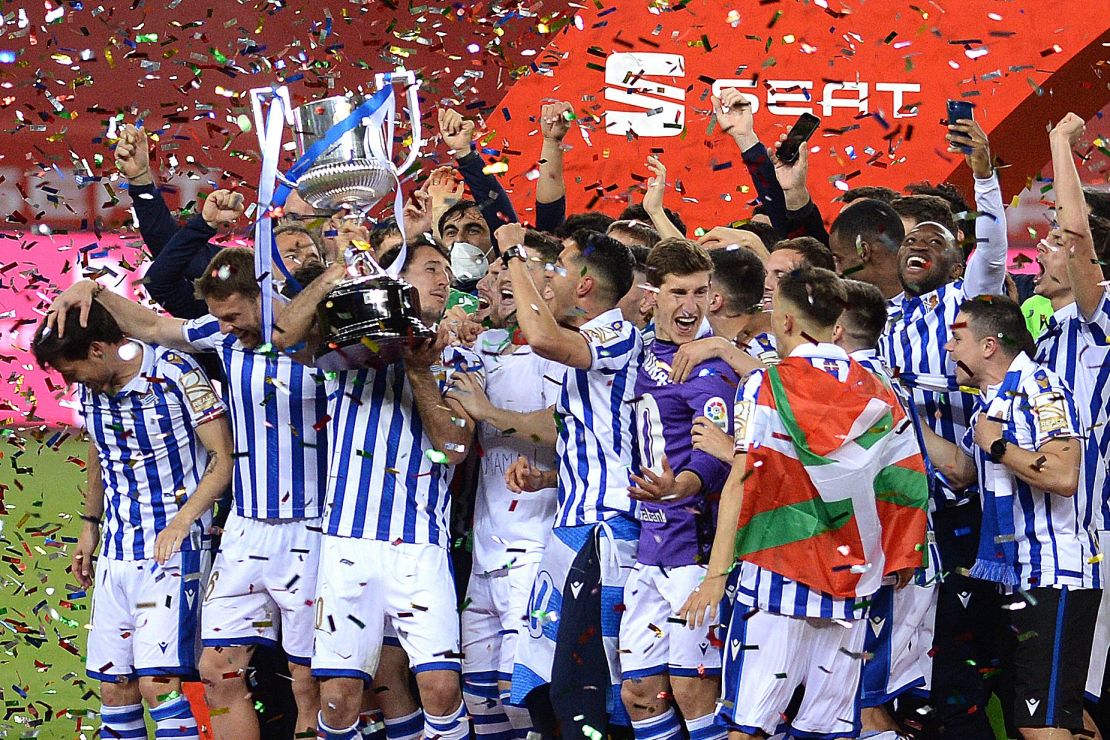 Real Sociedad's Spanish Copa del Rey final win was the first time the club had won a trophy since 1987.