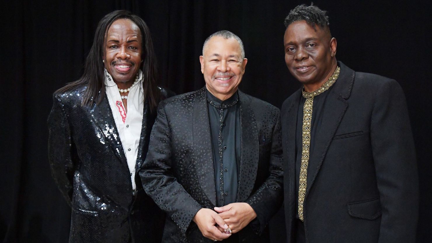 Verdine White, Ralph Johnson and Philip Bailey of Earth, Wind & Fire attend the 62nd Annual Grammy Awards on January 28, 2020.