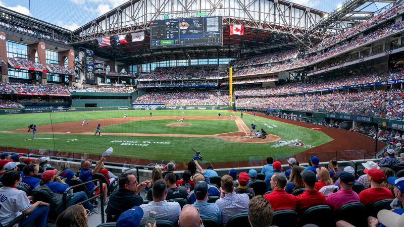Texas Rangers host first North American sporting event without