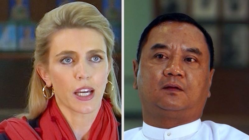 Clarissa Ward asks Major General about video of brutal killing